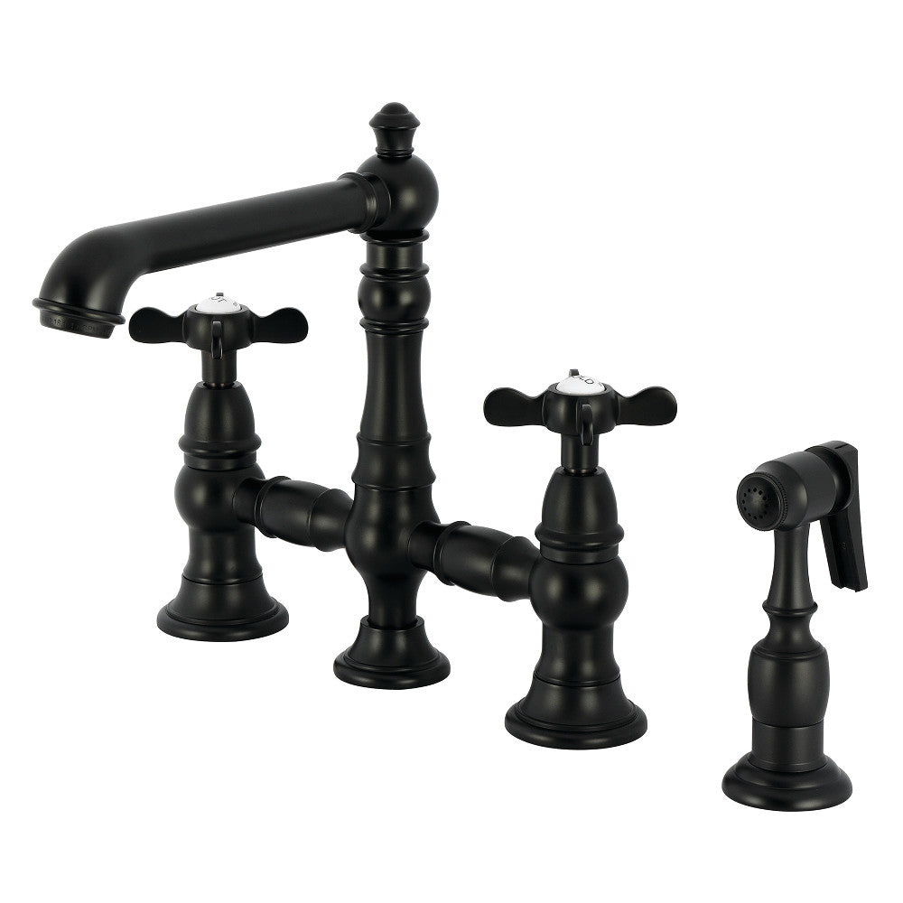 Essex Bridge Kitchen Faucet in Matte Black