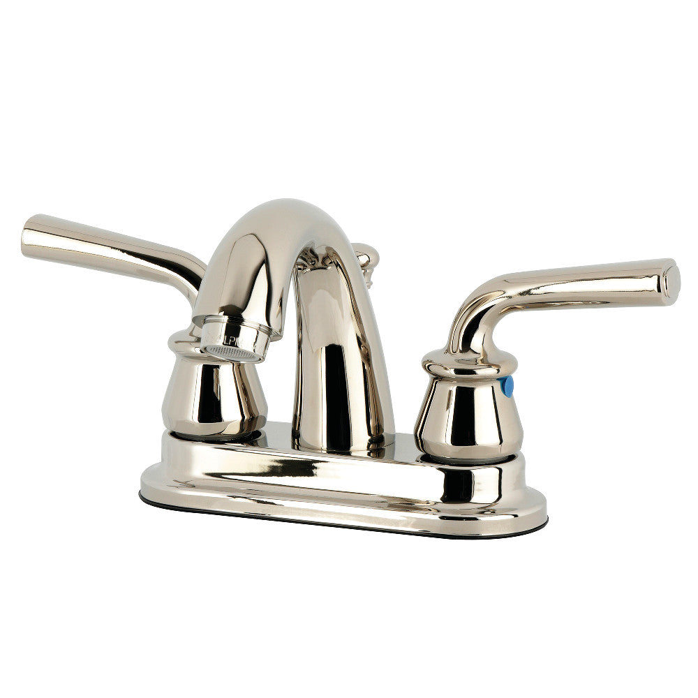 Restoration 4 Inch Centerset Bathroom Faucet in Polished Nickel