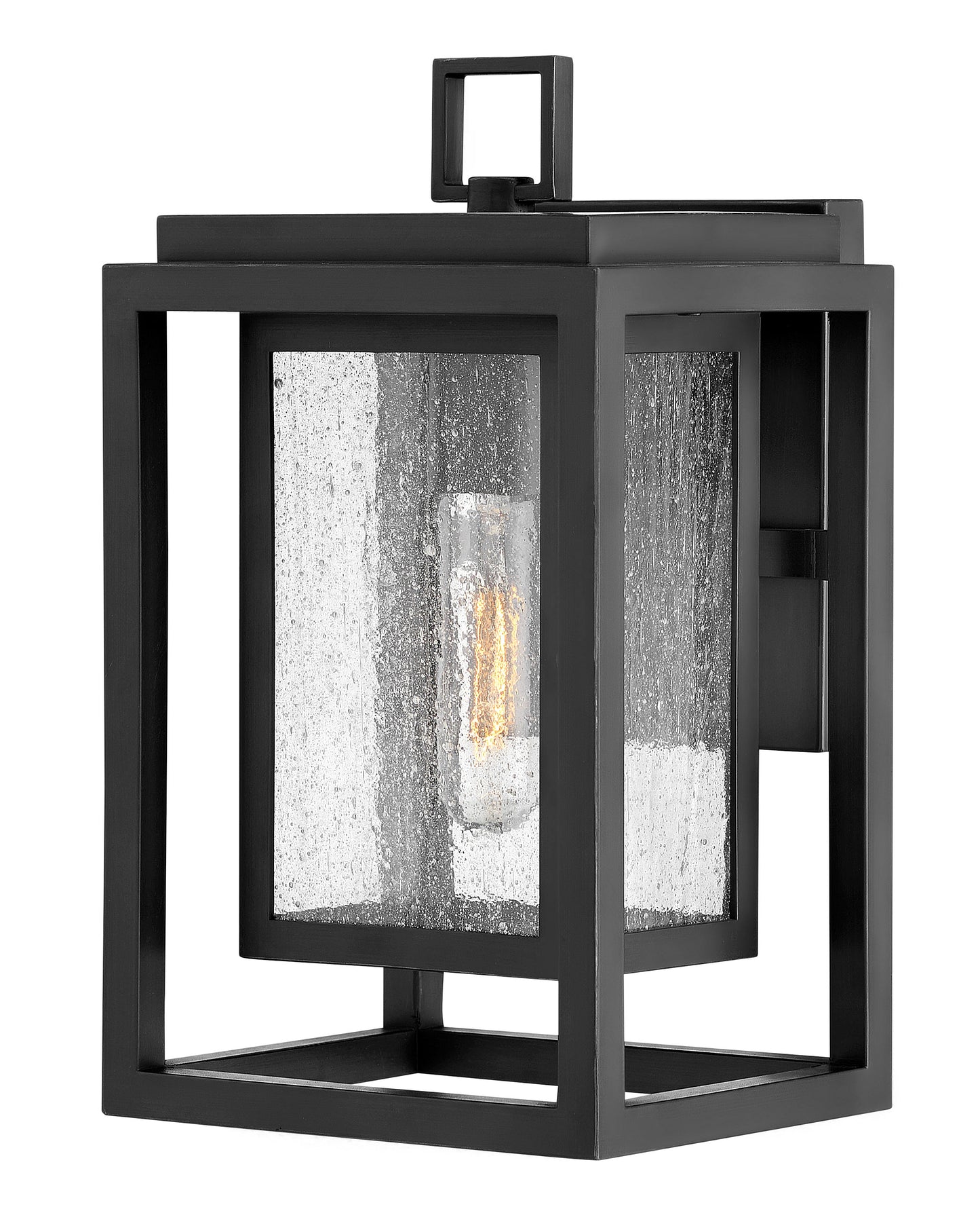 Republic Small Wall Mount Lantern In Black Finish