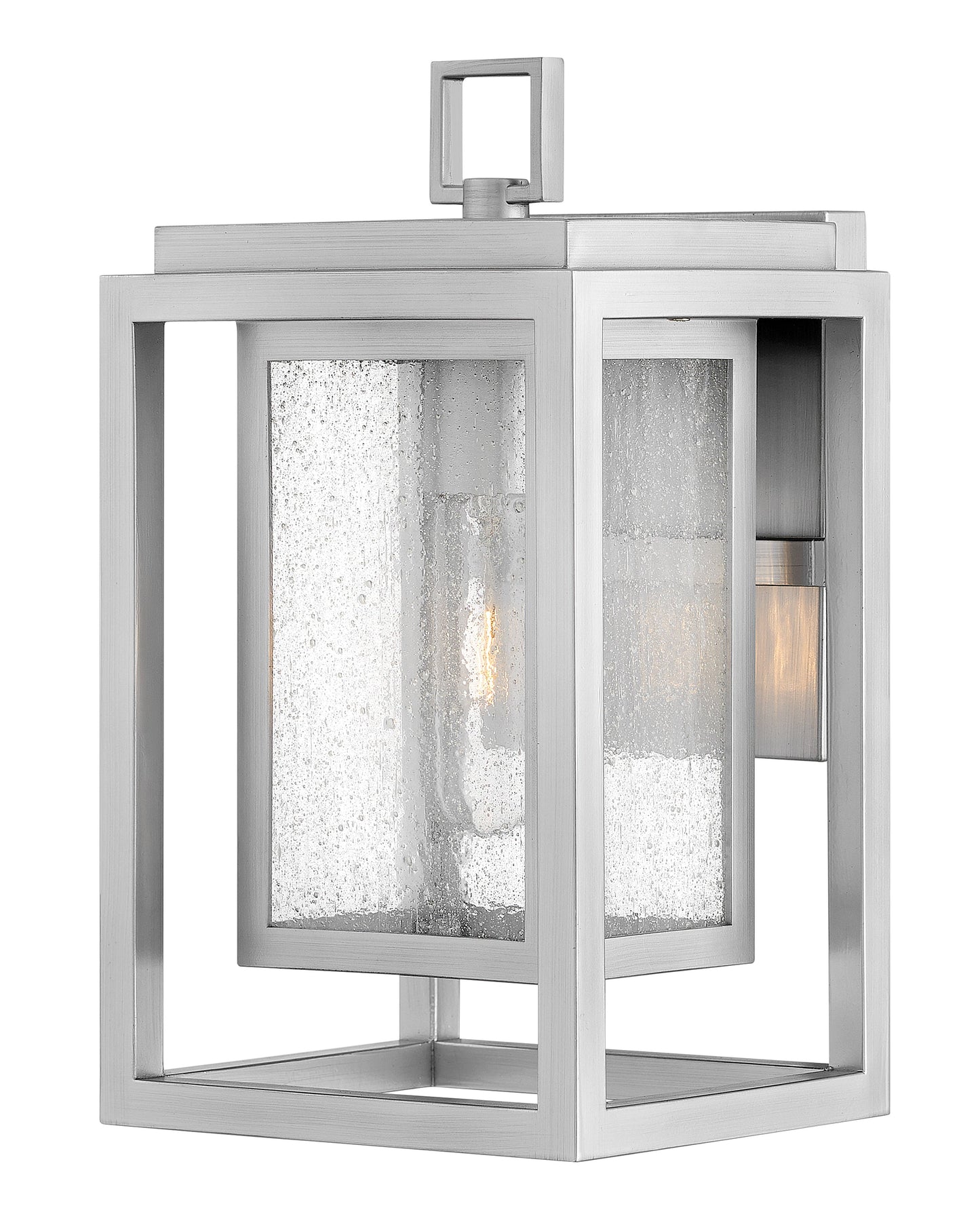 Republic Small Wall Mount Lantern In Silver Finish