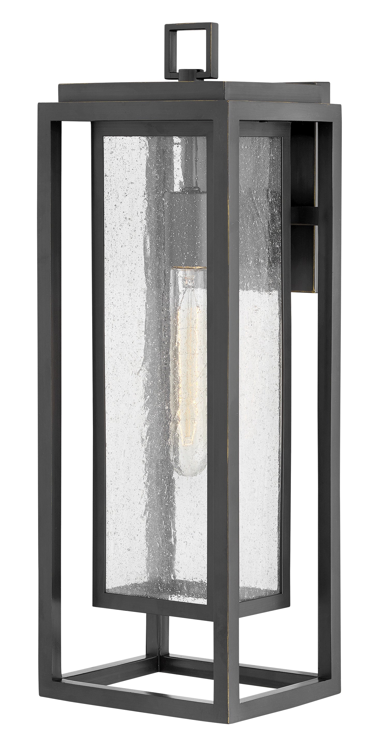 Republic Medium Outdoor Wall Mount Lantern In Light Bronze Finish