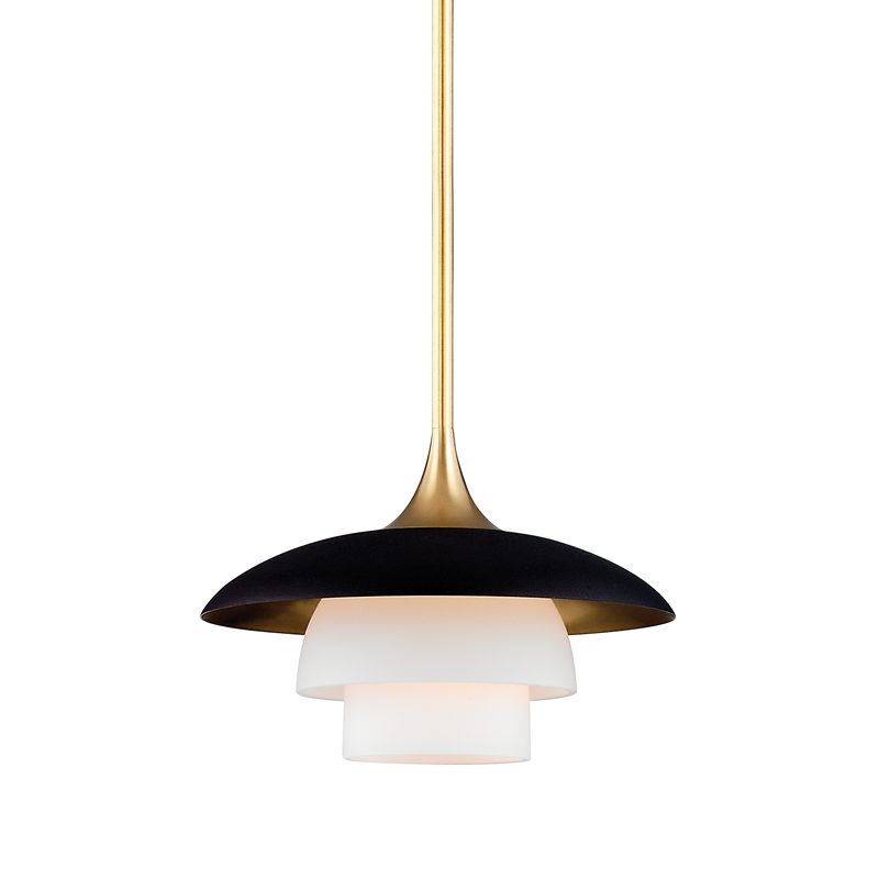 Barron Pendant with Aged Brass Finish