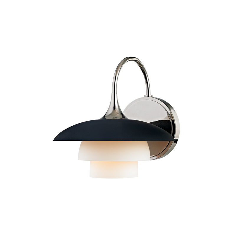 Barron Wall Sconce with Polished Nickel Finish