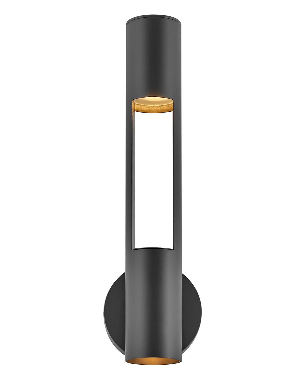 Oslo Medium Wall Mount Lantern In Black Finish