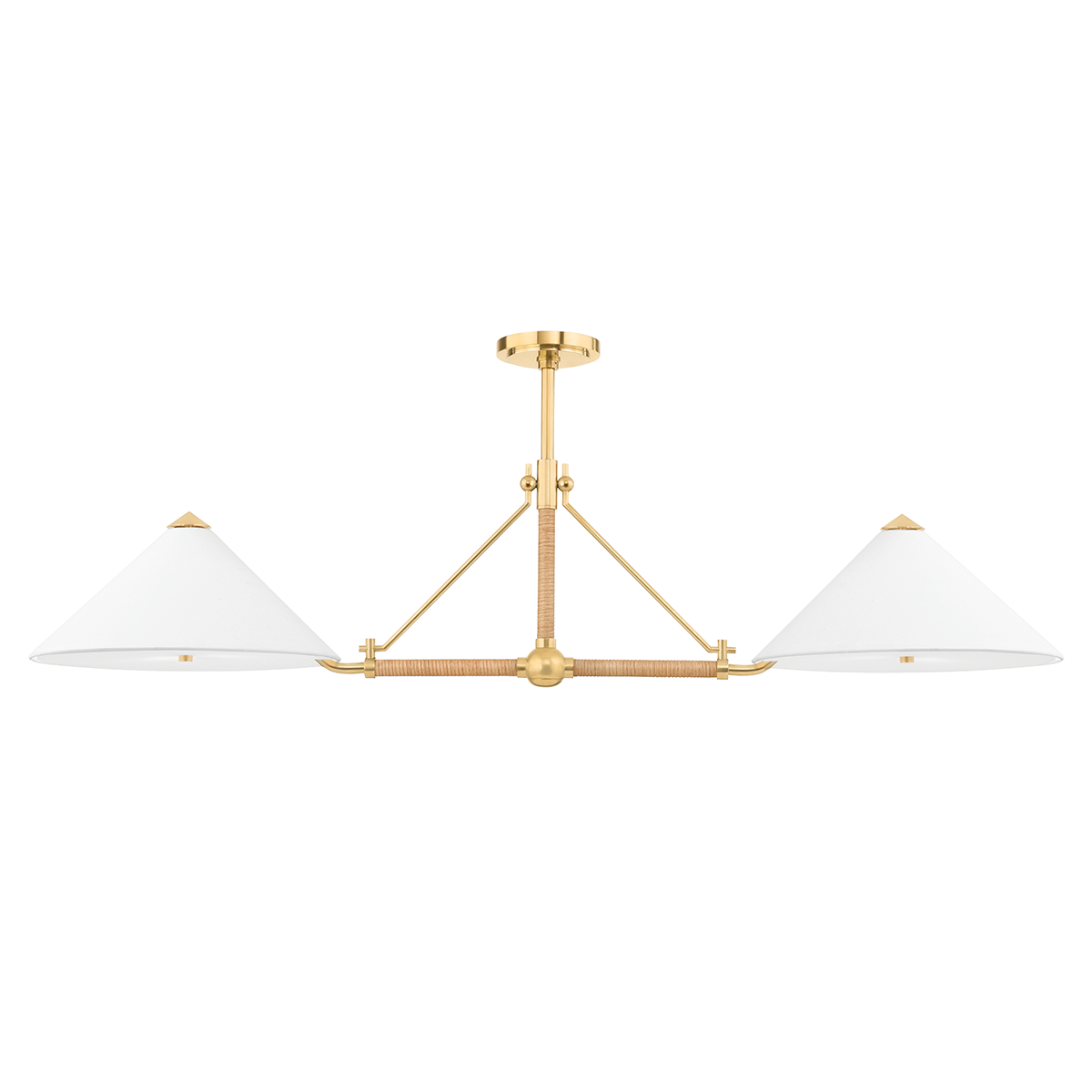 Williamsburg Linear with Aged Brass Finish