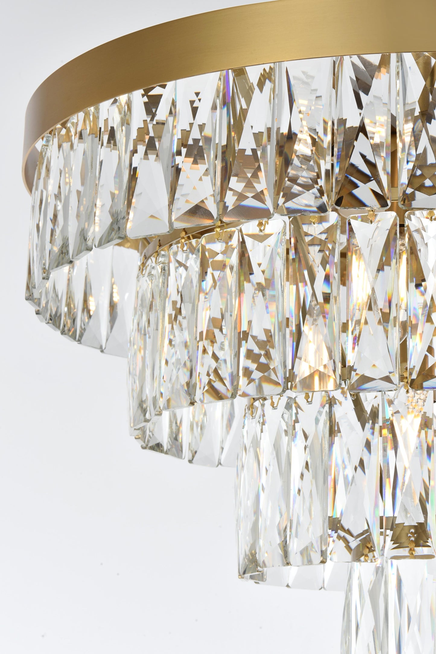 Josephine 20 inch Round Chandelier in Satin Gold