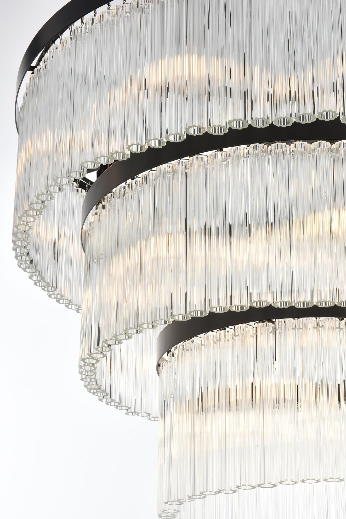 Harlow 32 inch Chandelier in Black