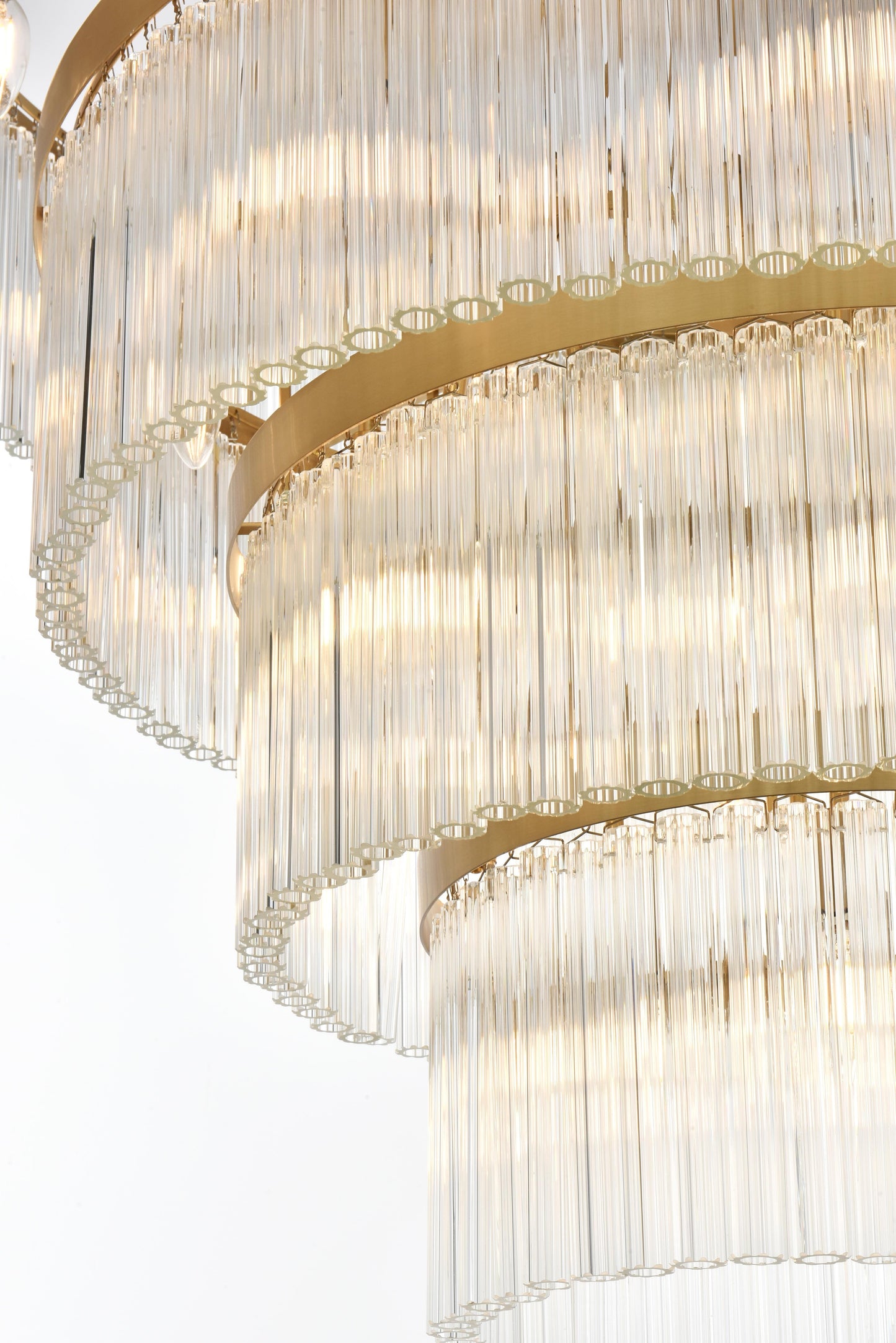Harlow 40 inch Chandelier in Satin Gold