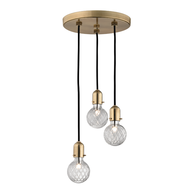 Marlow Pendant with Aged Brass Finish