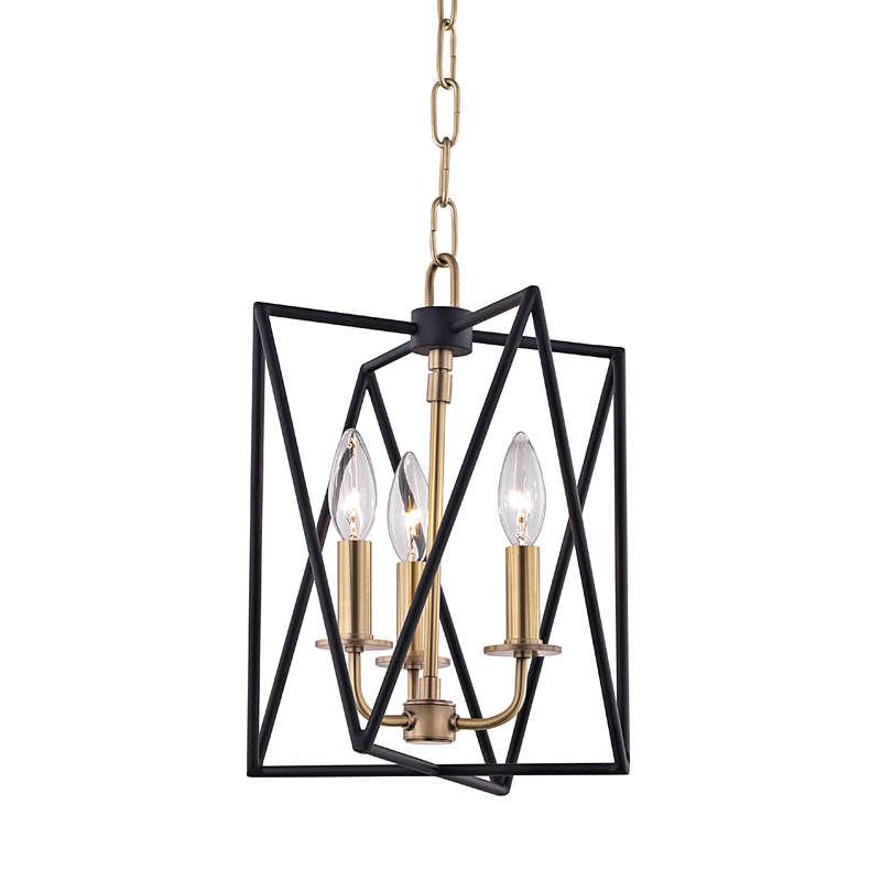 Laszlo Pendant with Aged Brass Finish