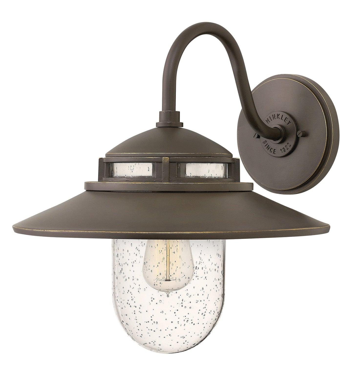 Atwell Medium Wall Mount Barn Light In Light Bronze Finish