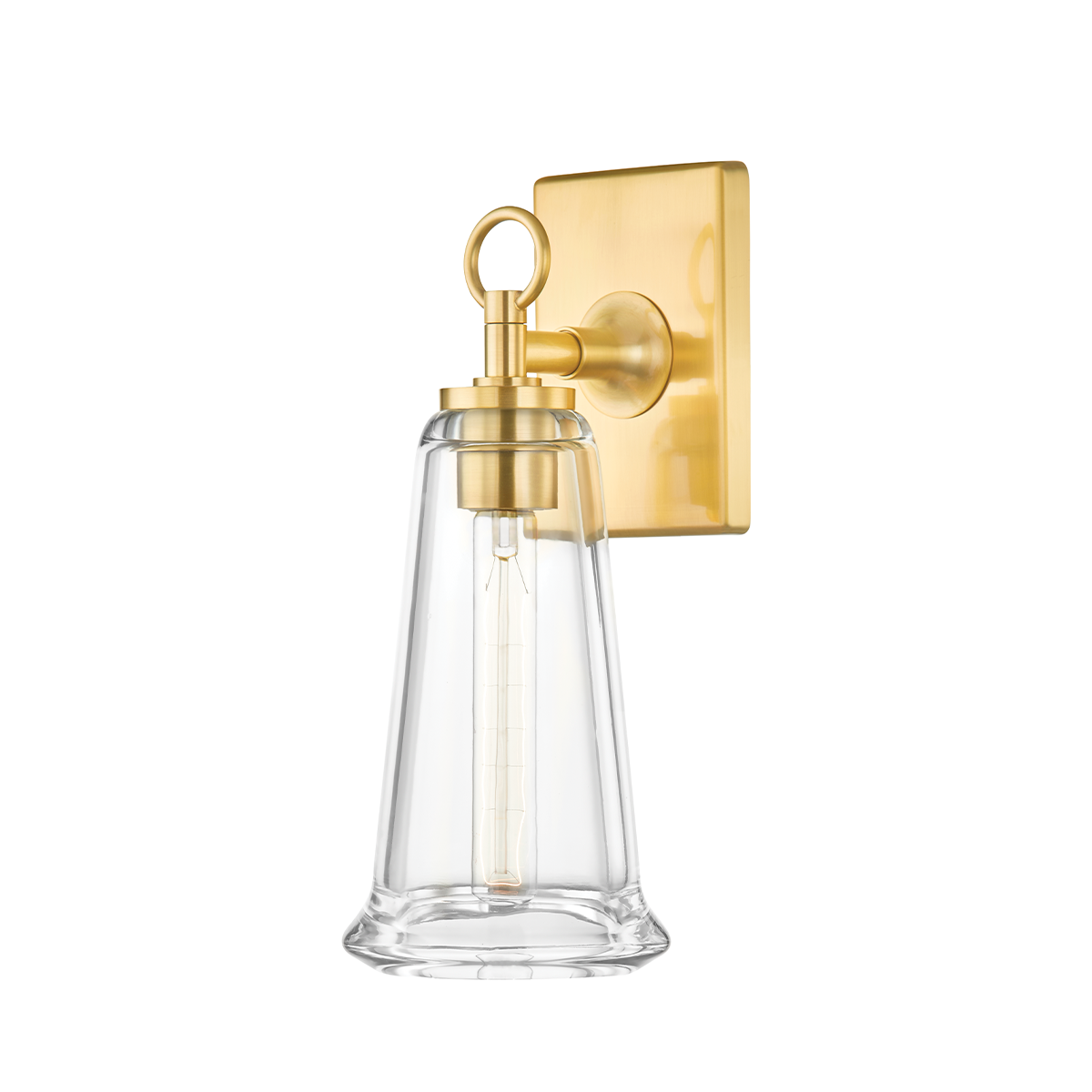 Newfield Wall Sconce with Aged Brass Finish