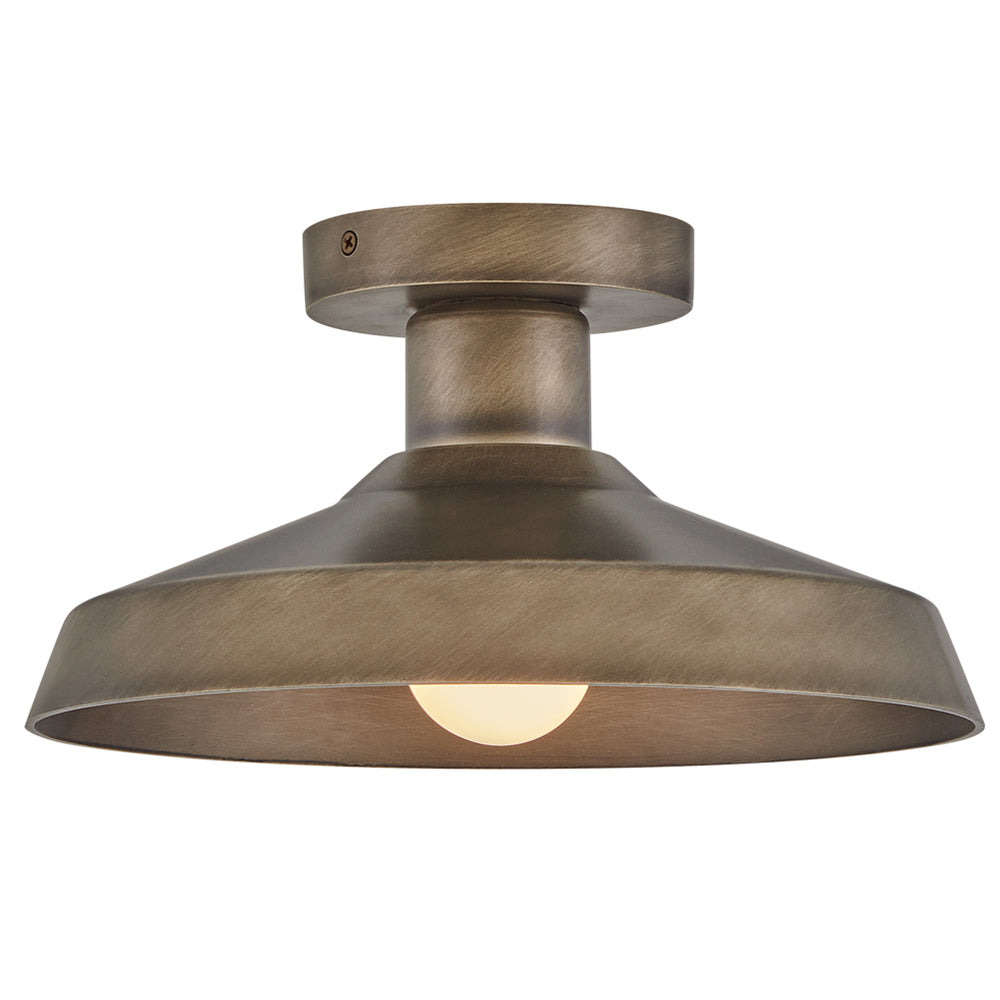 Forge Small Flush Mount In Light Bronze Finish