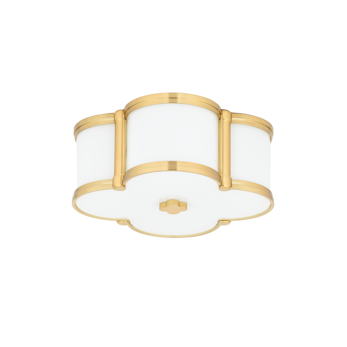 Chandler Flush Mount with Aged Brass Finish