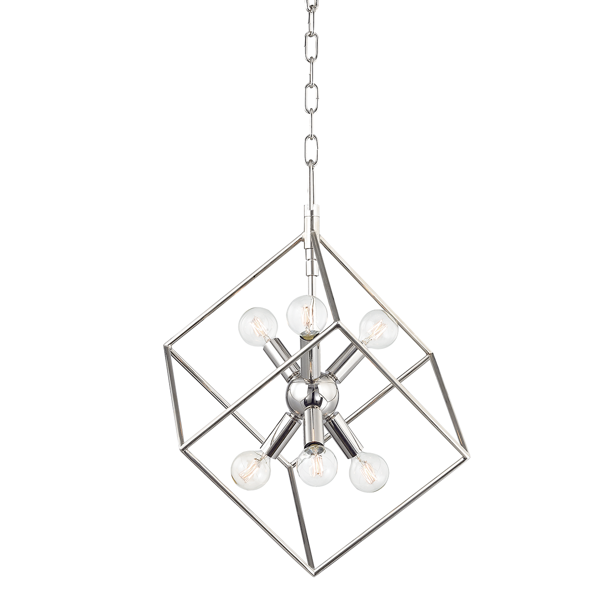 Roundout Pendant with Polished Nickel Finish