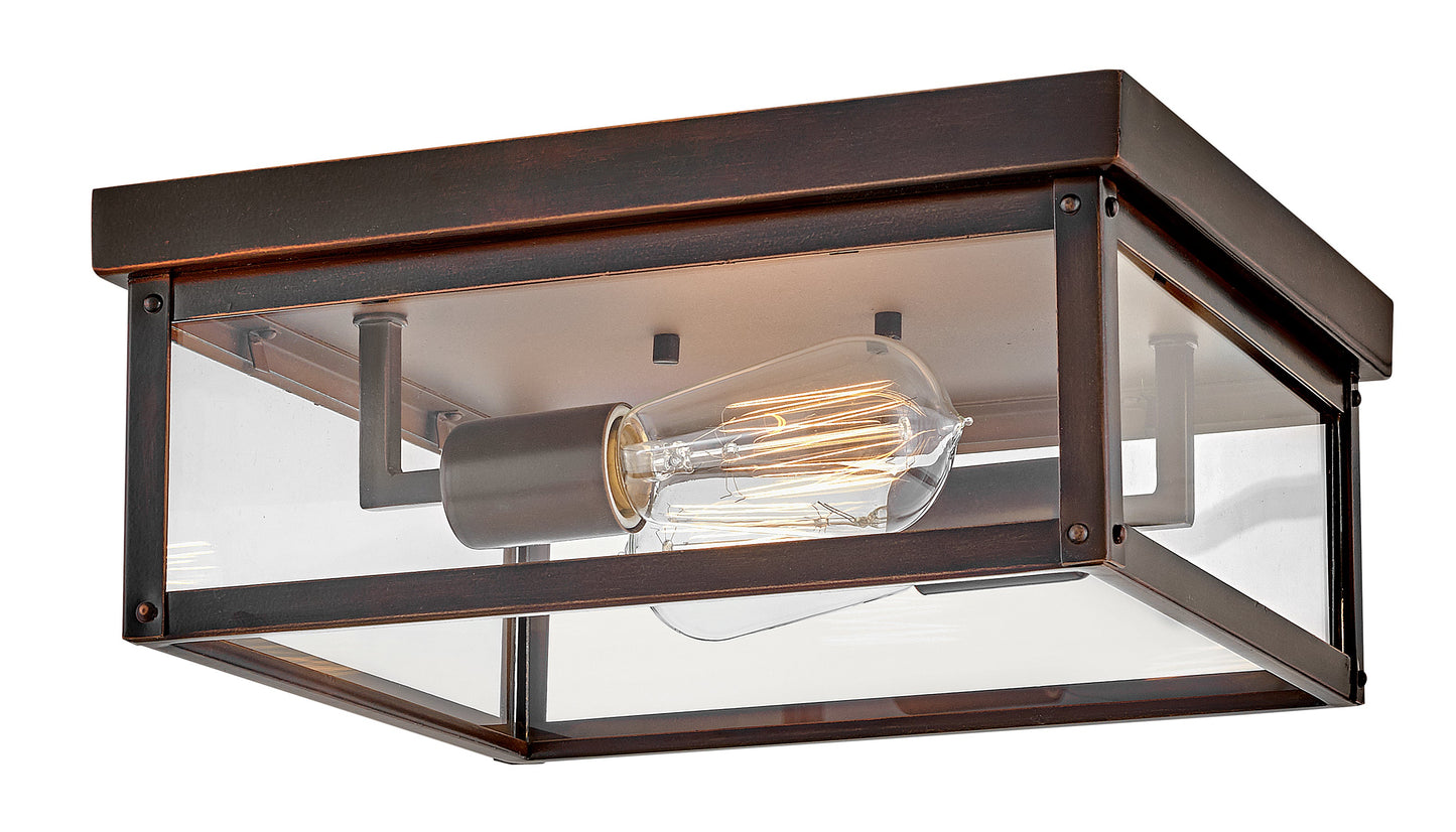 Beckham Small Flush Mount In Copper Finish