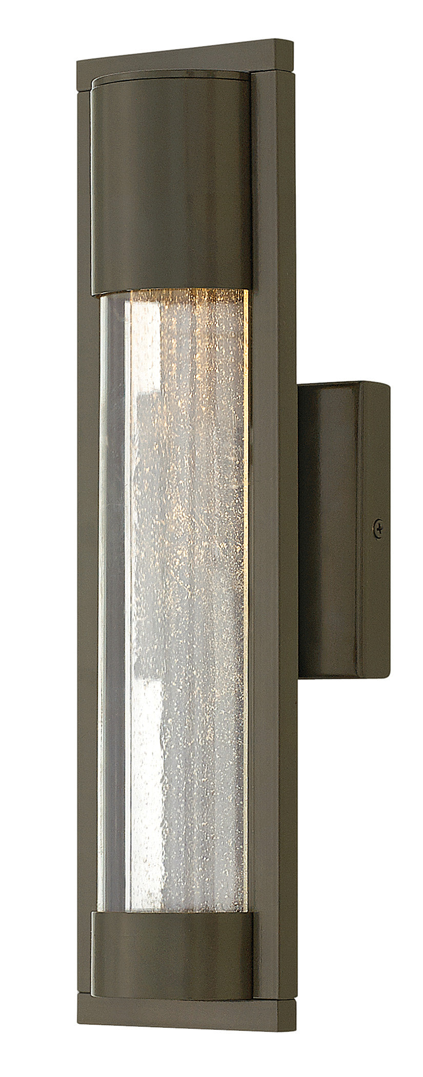 Mist Medium Wall Mount Lantern In Light Bronze Finish