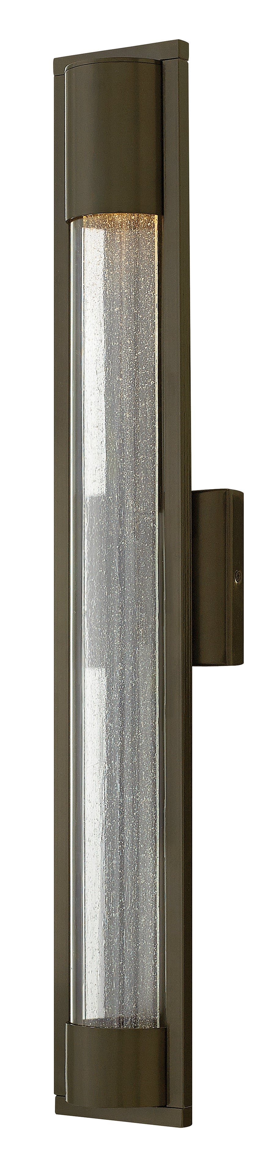 Mist Large Wall Mount Lantern In Light Bronze Finish