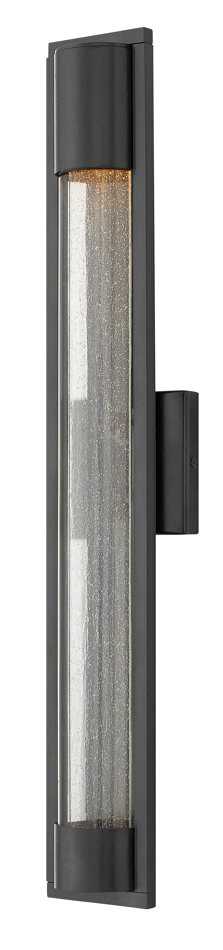 Mist Large Wall Mount Lantern In Black Finish
