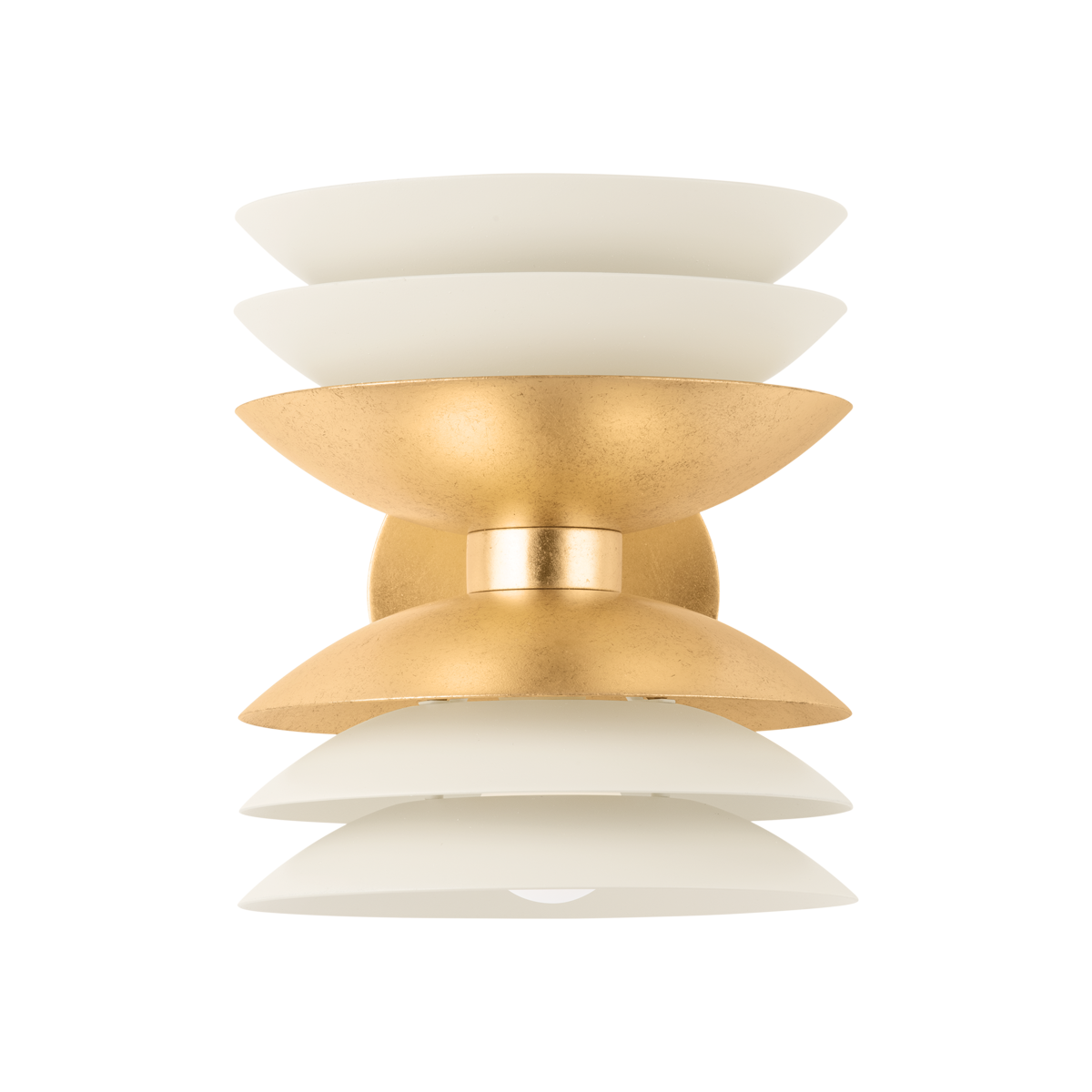 ONEIDA Wall Sconce with VINTAGE GOLD LEAF/SOFT SAND Finish