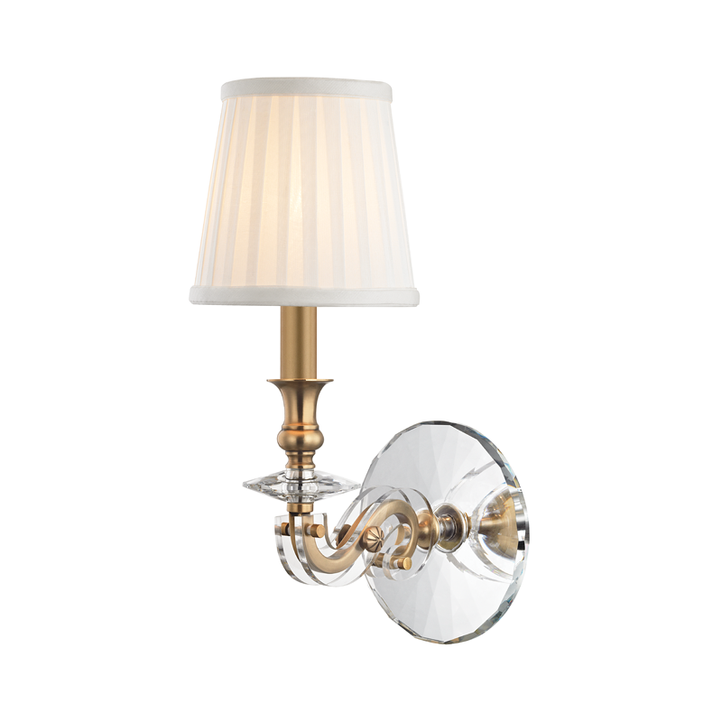 Lapeer Wall Sconce with Aged Brass Finish