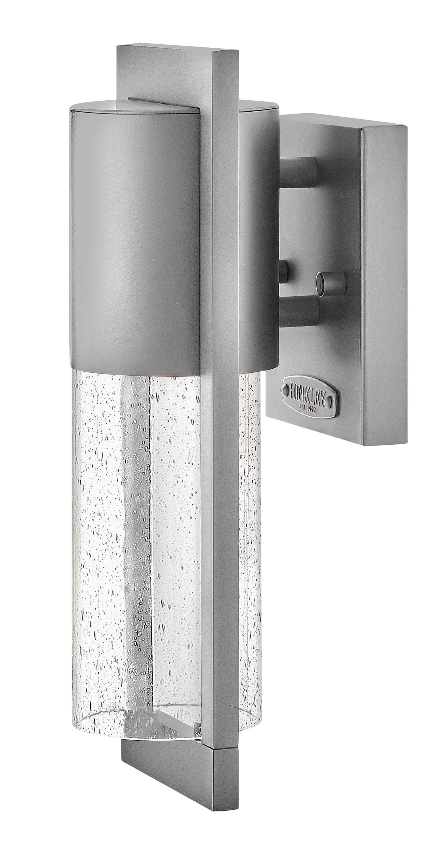 Shelter Small Wall Mount Lantern In Gray Finish