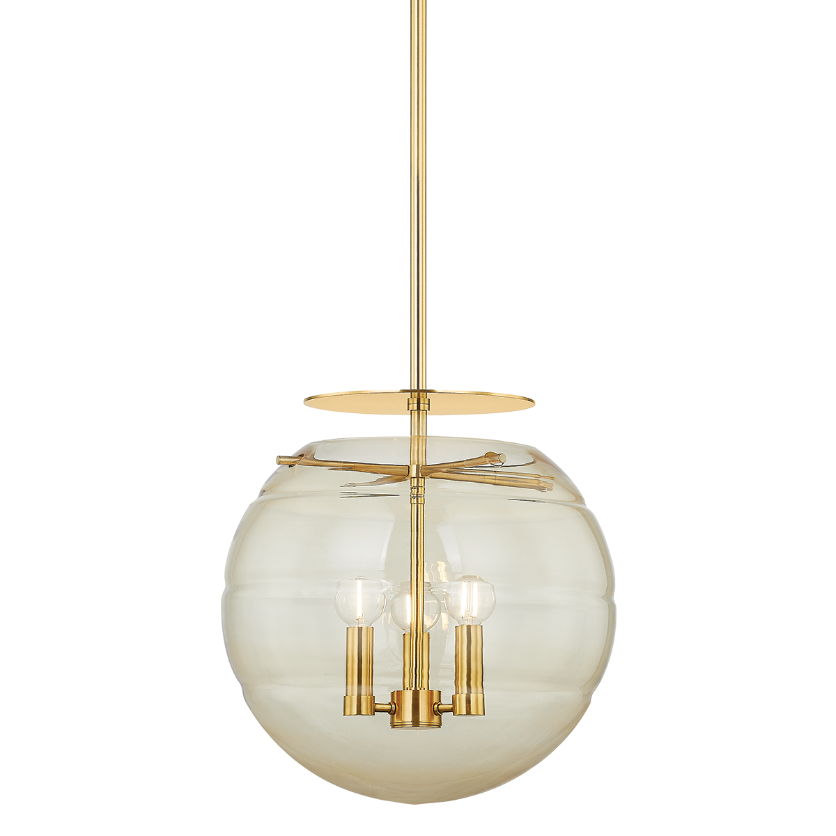 GILL PENDANT with AGED BRASS Finish