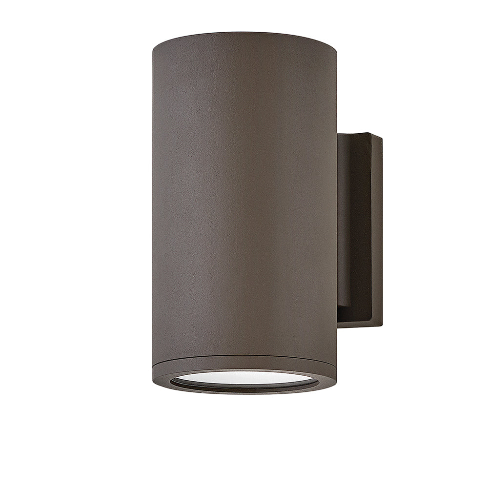 Silo Small Down Light Wall Mount Lantern In Dark Bronze Finish