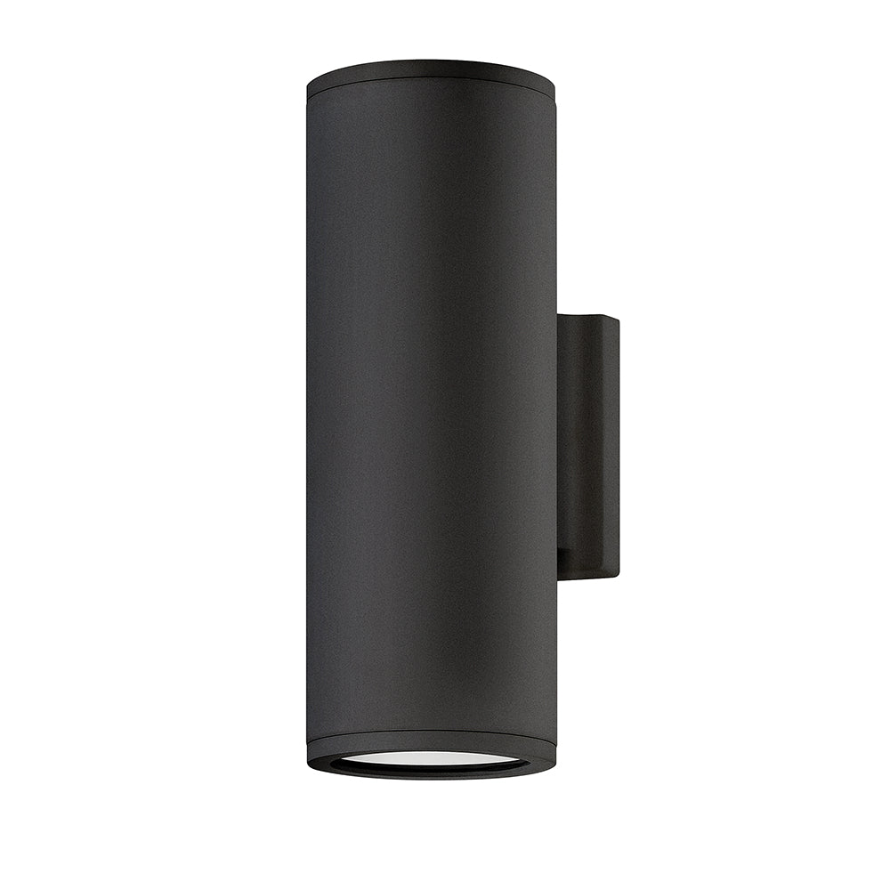 Silo Small Up/Down Wall Mount Lantern In Black Finish