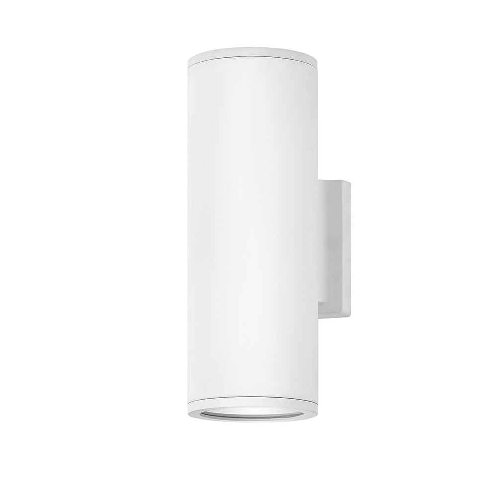 Silo Small Up/Down Wall Mount Lantern In White Finish