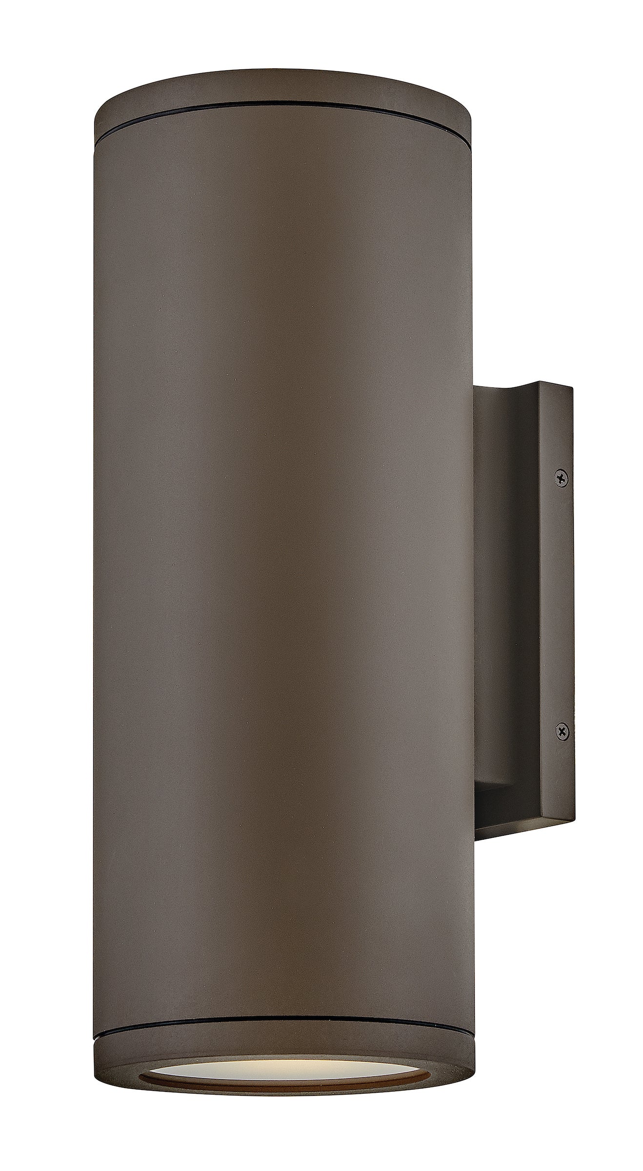 Silo Medium Wall Mount Lantern In Dark Bronze Finish