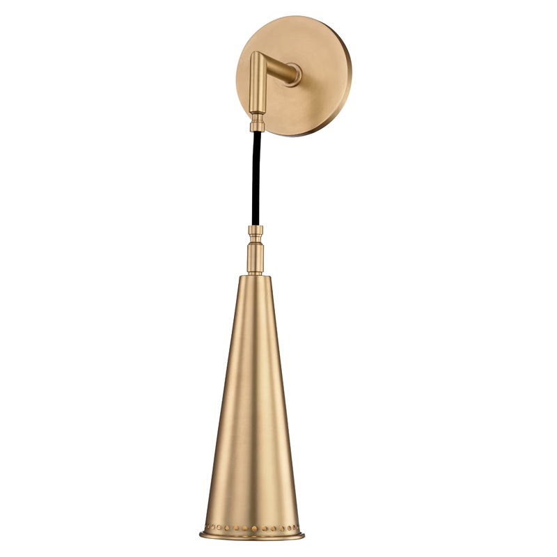 Alva Wall Sconce with Aged Brass Finish