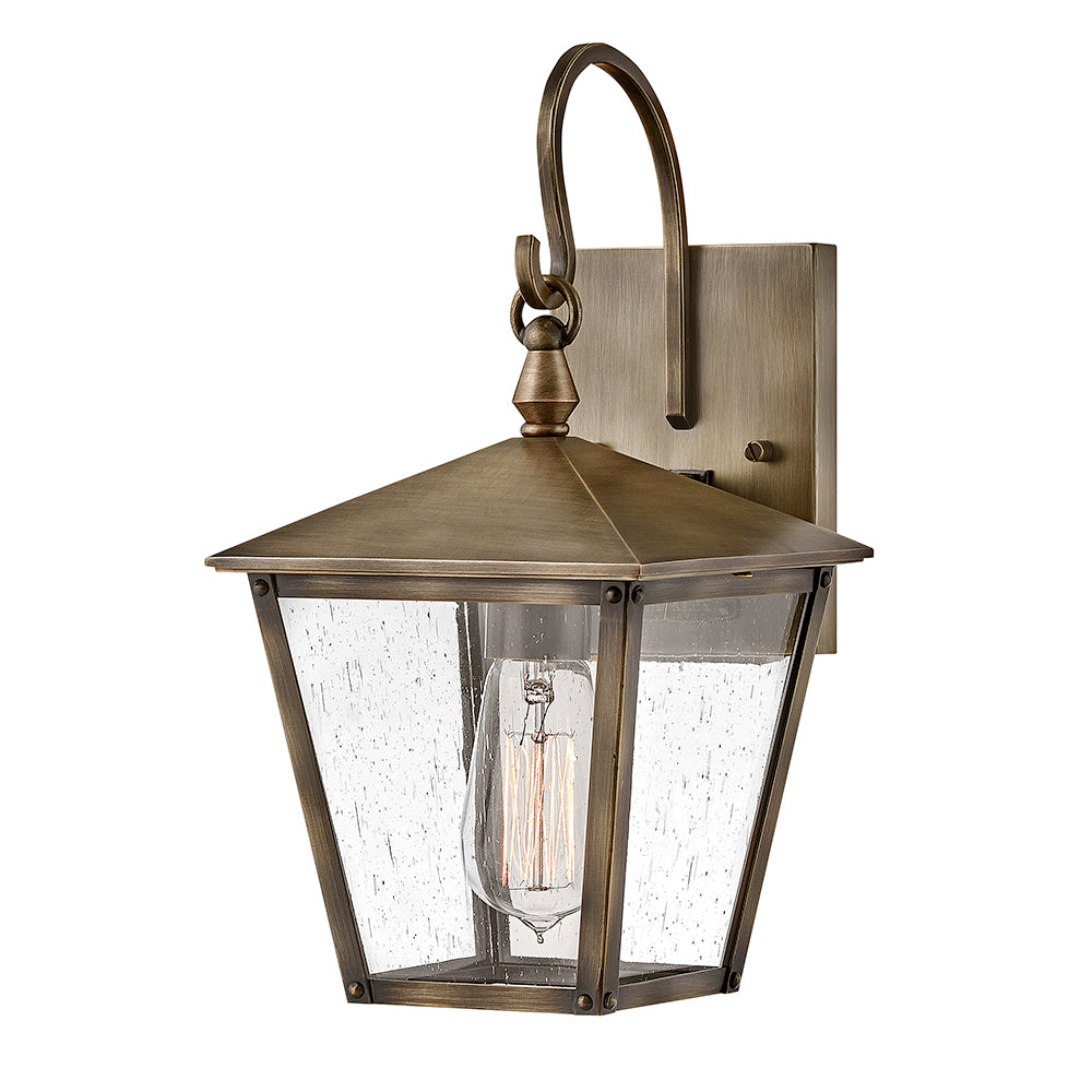 Huntersfield Medium Wall Mount Lantern In Light Bronze Finish