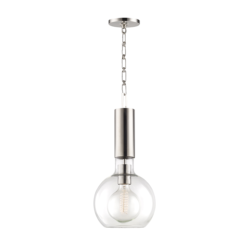 Raleigh Pendant with Polished Nickel Finish