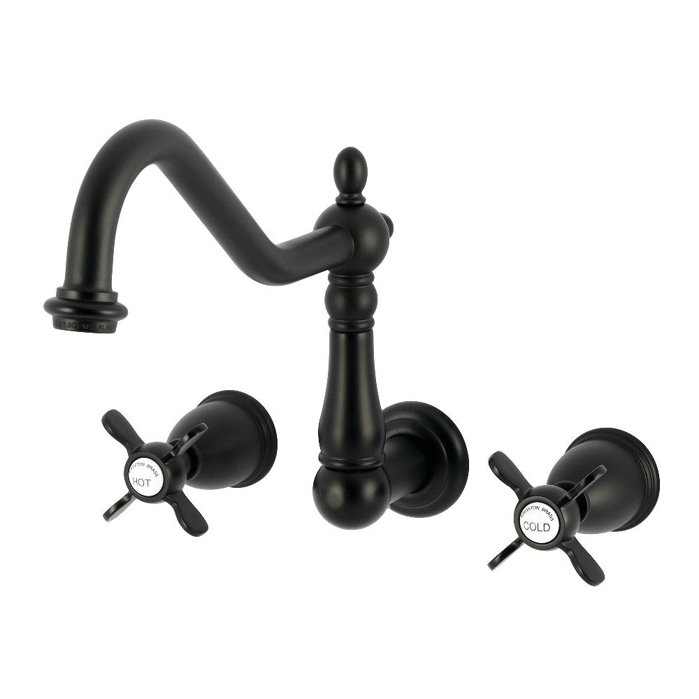 Essex Wall Mount Kitchen Faucet in Matte Black