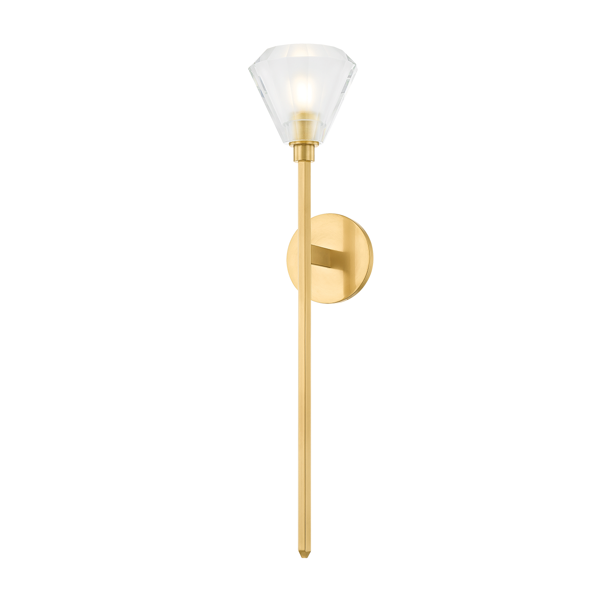 MASPETH WALL SCONCE with Aged Brass Finish