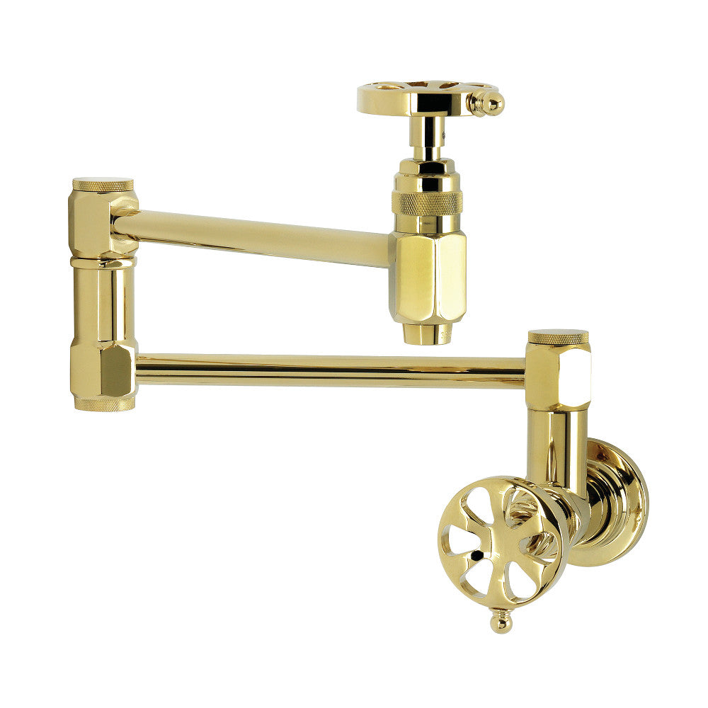 Belknap Pot Filler Faucet in Polished Brass