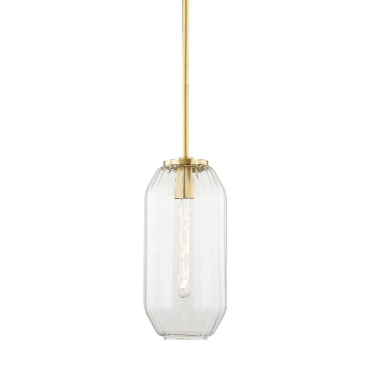 Bennett Pendant with Aged Brass Finish
