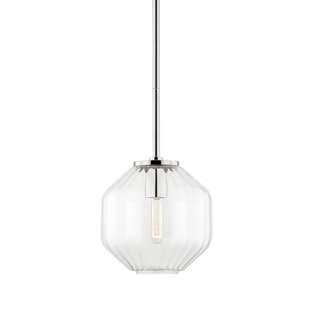 Bennett Pendant with Polished Nickel Finish