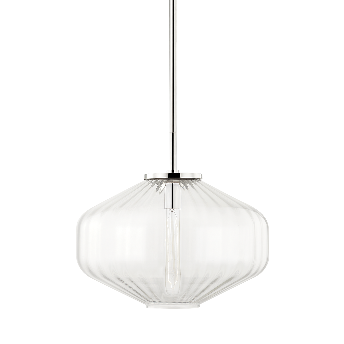 Bennett Pendant with Polished Nickel Finish