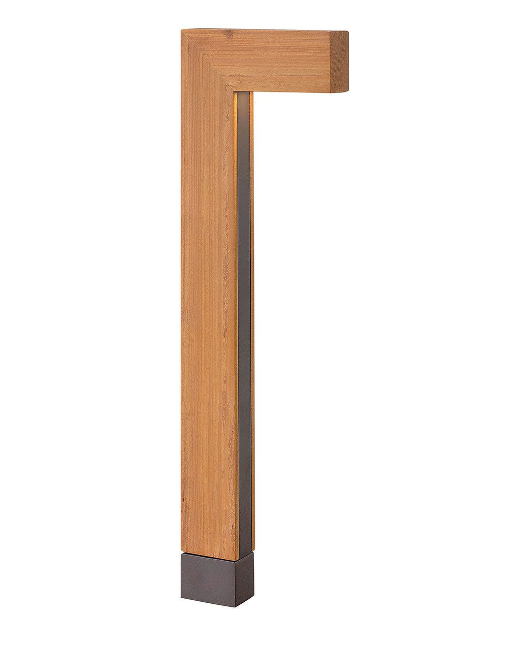 Atlantis 12V Large LED Path Light In Wood Finish