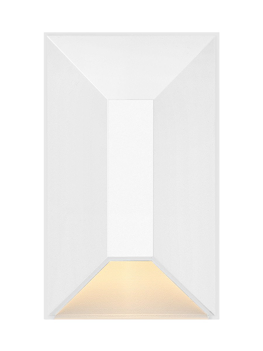 Nuvi 12V Small Rectangular Deck Sconce In White Finish