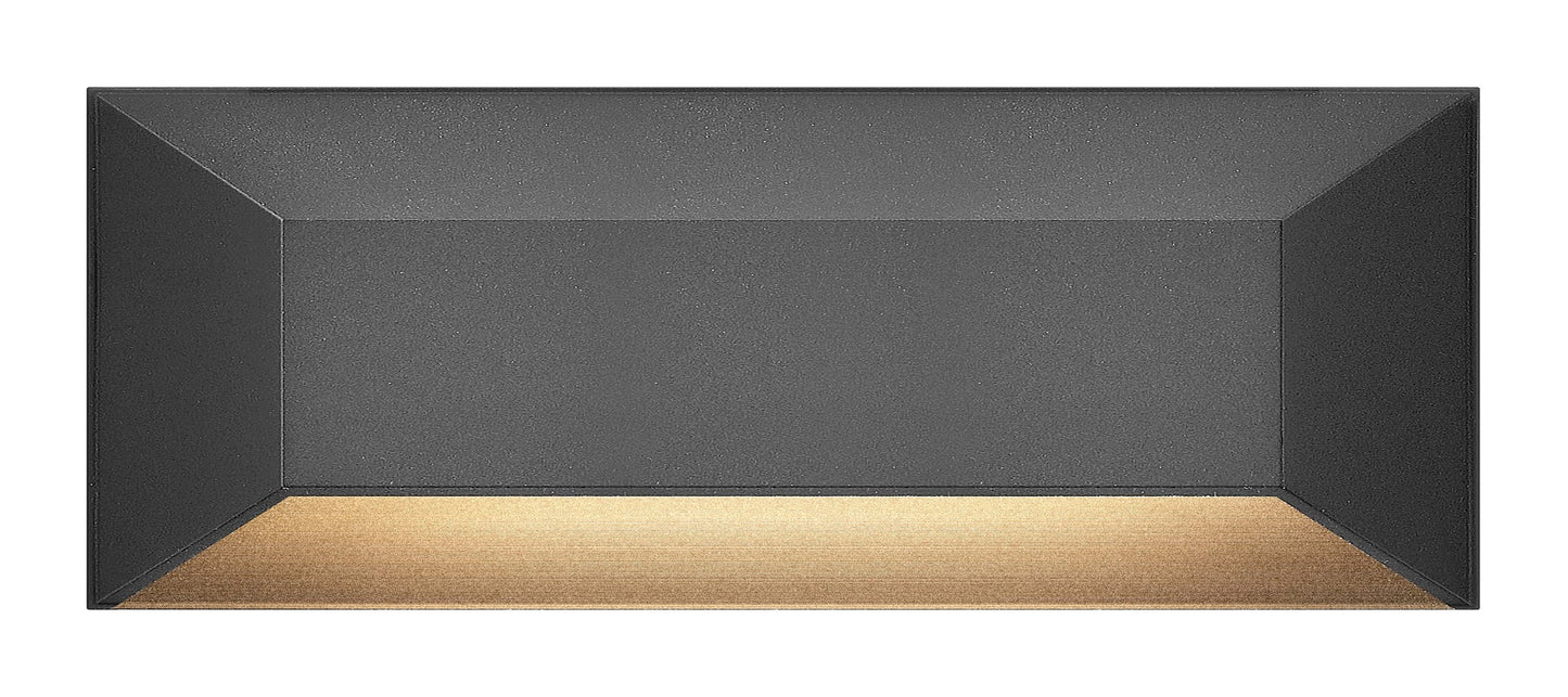 Nuvi Large Rectangular Deck Sconce In Black Finish