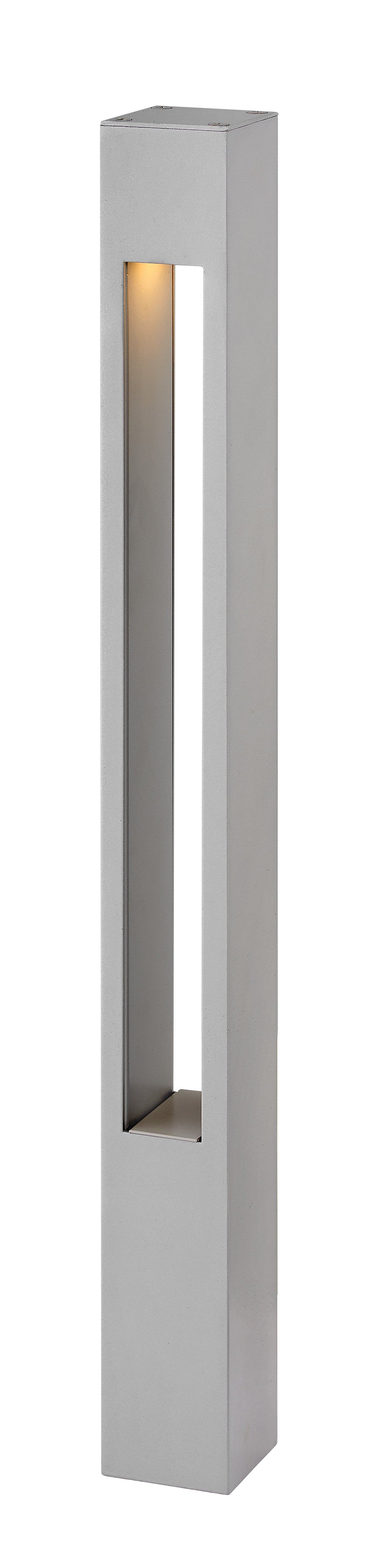 Atlantis 12VSmall Square Bollard In Gray Finish