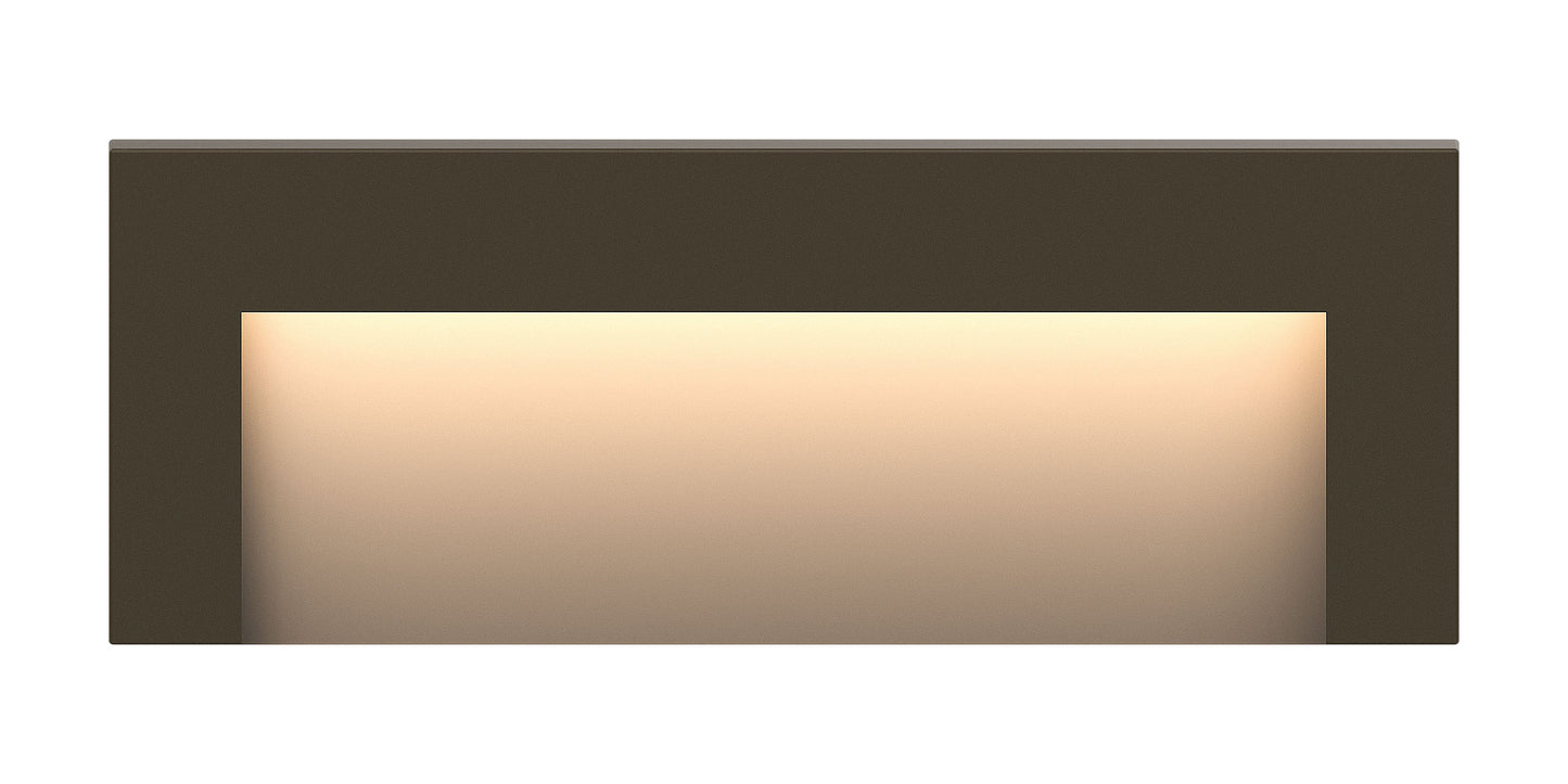 Taper Deck Sconce Wide Horizontal In Light Bronze Finish