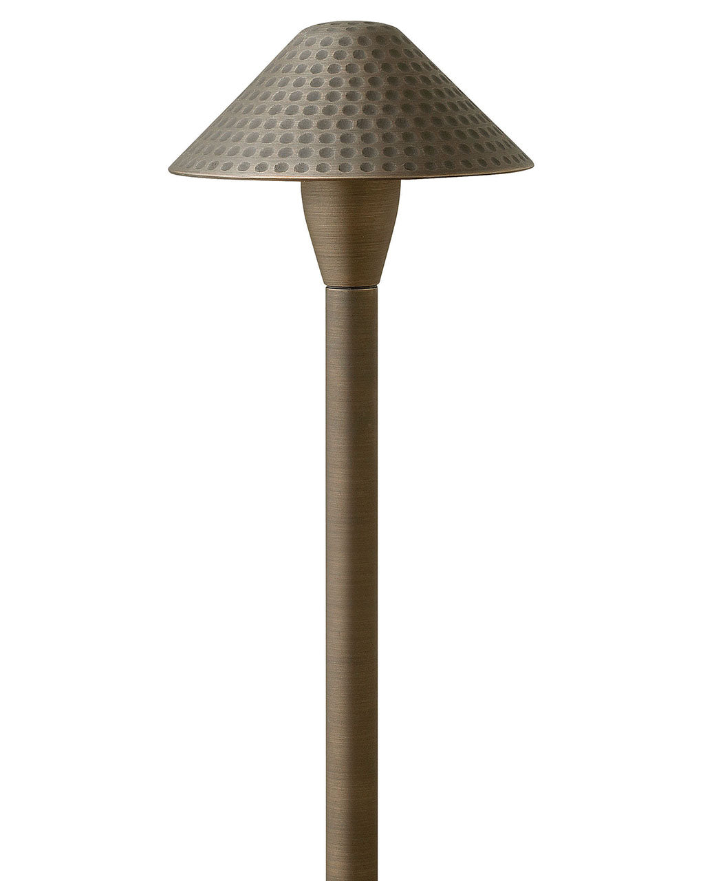 Hardy Island Path Light 12V Small Hammered LED Path Light In Light Bronze Finish