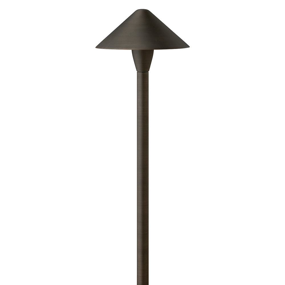 Hardy Island Path Light 12V Large Classic LED Path Light In Dark Brass Finish