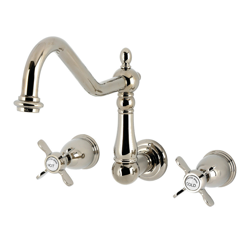 Essex Wall Mount Kitchen Faucet in Polished Nickel