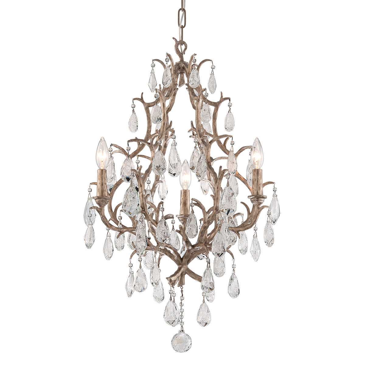 Amadeus Chandelier In STRIA GOLD LEAF Finish