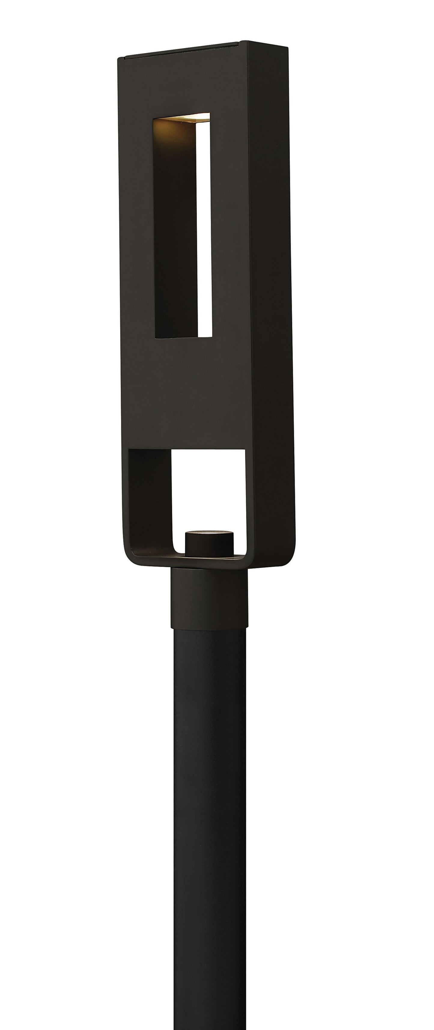 Atlantis Large Post Top or Pier Mount Lantern In Black Finish